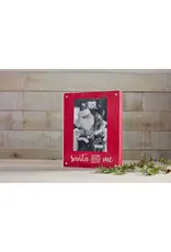 Santa And Me Wood Block Photo Frame