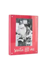 Santa And Me Wood Block Photo Frame