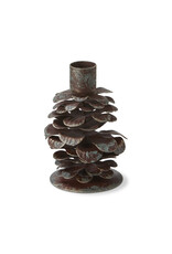 Handmade Metal Pinecone Taper Candle Holder | sm