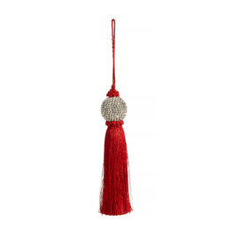 Red Tassel Ornament | 8"