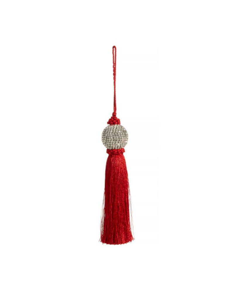 Red Tassel Ornament | 8"