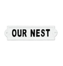 Our Nest Iron Plaque