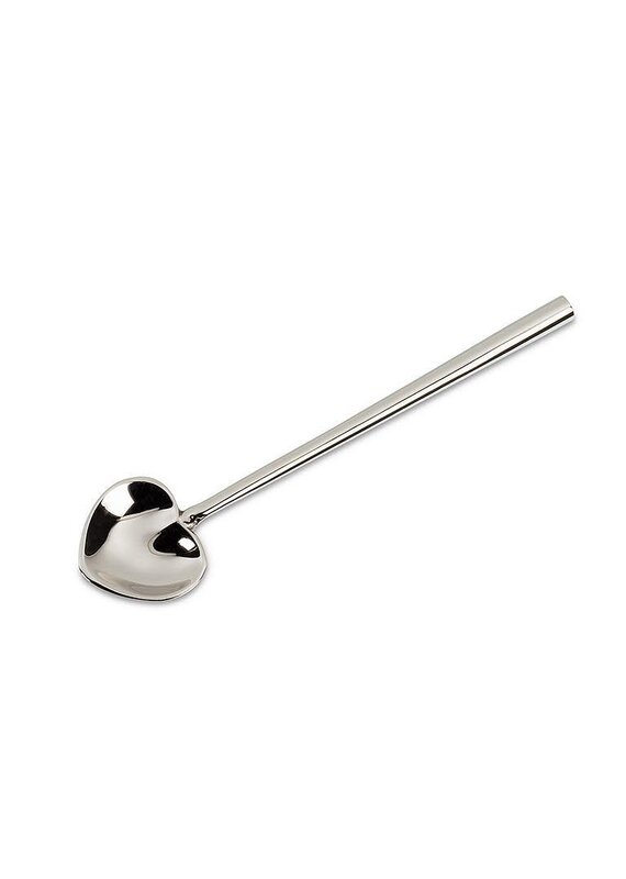 Silver Heart Spoon – Small Heart-Shaped Stainless Steel Spoon | Elegant Entertaining