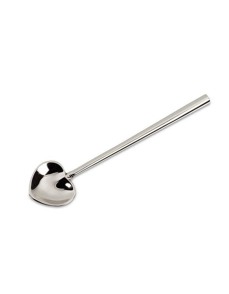 Silver Heart Spoon – Small Heart-Shaped Stainless Steel Spoon | Elegant Entertaining