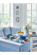 Cottage Blue Pinstriped Tablecloth