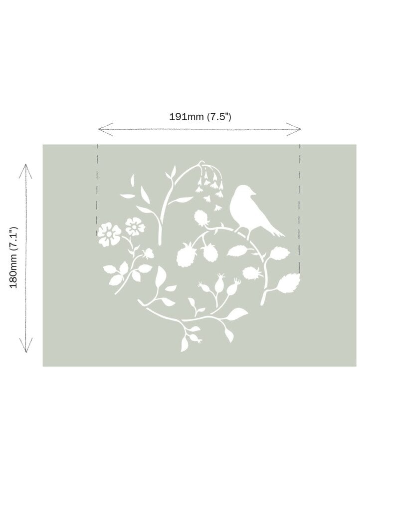 Annie Sloan Countryside Bird Stencil by Annie Sloan