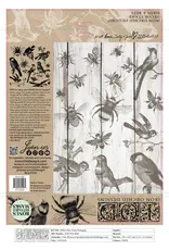 Iron Orchid Designs Birds & Bees Decor Stamp | Iron Orchid Designs 12"x12"