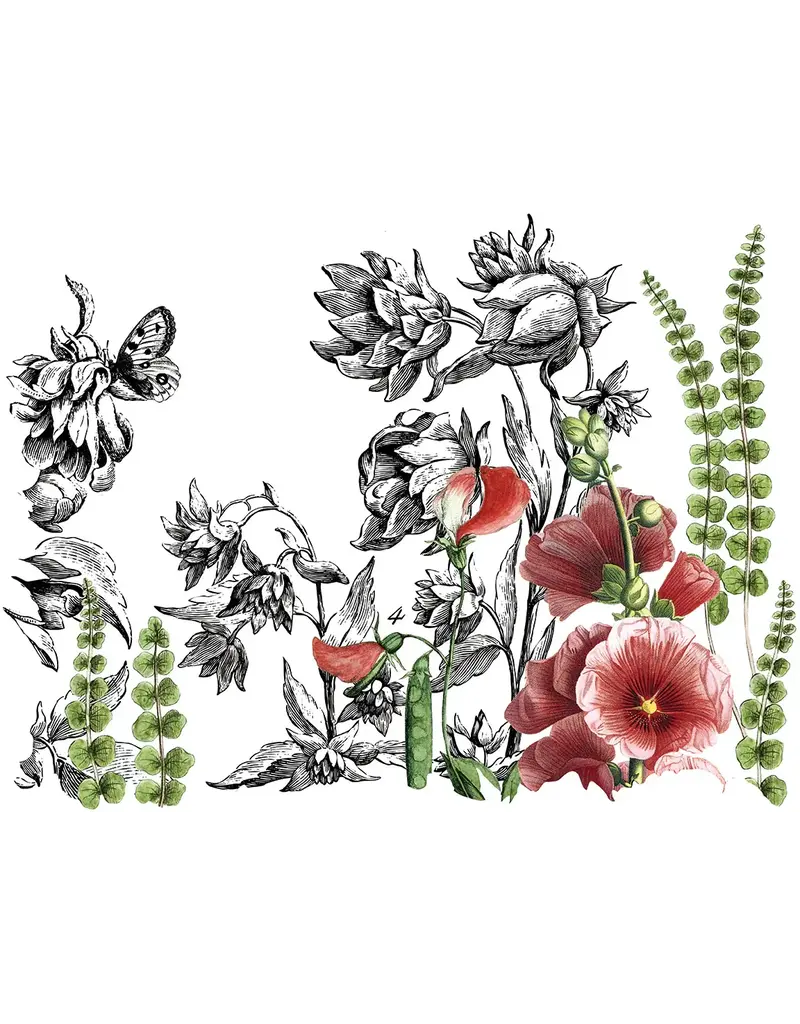 Iron Orchid Designs Midnight Garden Transfer Pad - four 12"x16" Sheets | Iron Orchid Designs