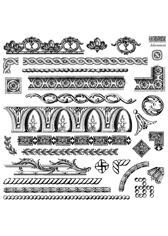 Iron Orchid Designs Adornment Decor Stamp | Iron Orchid Designs 12"x12"