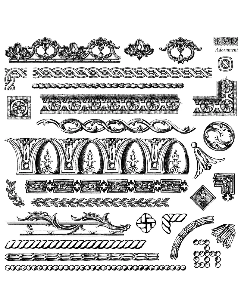 Iron Orchid Designs Adornment Decor Stamp | Iron Orchid Designs 12"x12"