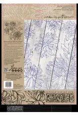 Iron Orchid Designs Chrysanthemums (two sheet set) Decor Stamp | Iron Orchid Designs 12"x12" with masks