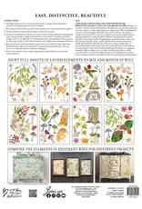 Iron Orchid Designs Whispering Willow Transfer Pad - eight 12"x16" Sheets | Iron Orchid Designs