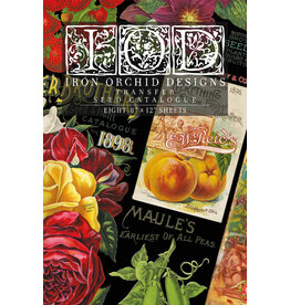 Iron Orchid Designs Seed Catalogue Transer Pad - eight 12"x8" sheets | Iron Orchid Designs