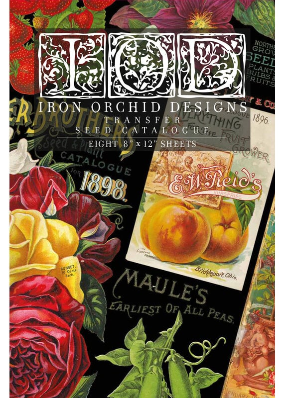 Iron Orchid Designs Seed Catalogue Transer Pad - eight 12"x8" sheets | Iron Orchid Designs