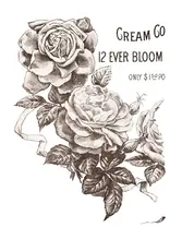 Iron Orchid Designs May's Roses Transfer pad - four 12"x16" sheets | Iron Orchid Designs