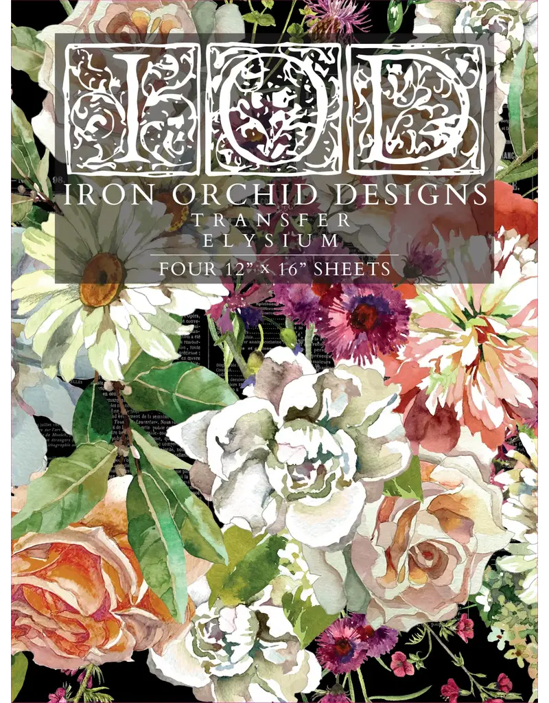 Iron Orchid Designs Elysium Transfer Pad - four 12"x16" sheets | Iron Orchid Designs