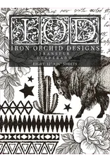 Iron Orchid Designs Desperado Transfer - eight 12"x16" sheets | Iron Orchid Designs