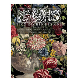 Iron Orchid Designs June, Ode to Henry Fletcher Transfer Pad - four 12"x16" sheets | Iron Orchid Designs