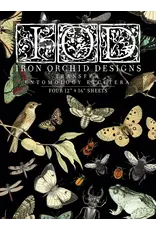 Iron Orchid Designs Entomology Etcetera Transfer Pad - four 12"x16" sheets | Iron Orchid Designs