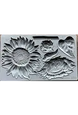 Iron Orchid Designs Sunflowers IOD Decor Mould (6″x10″)