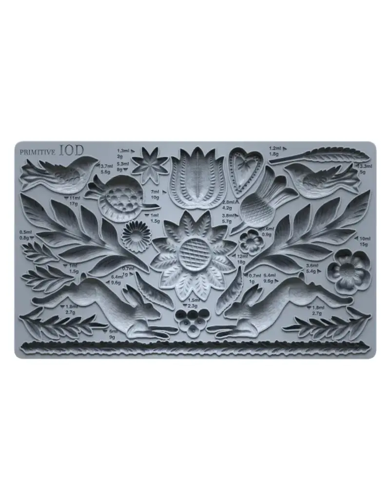 Iron Orchid Designs Primitive IOD Decor Mould (6″x10″)