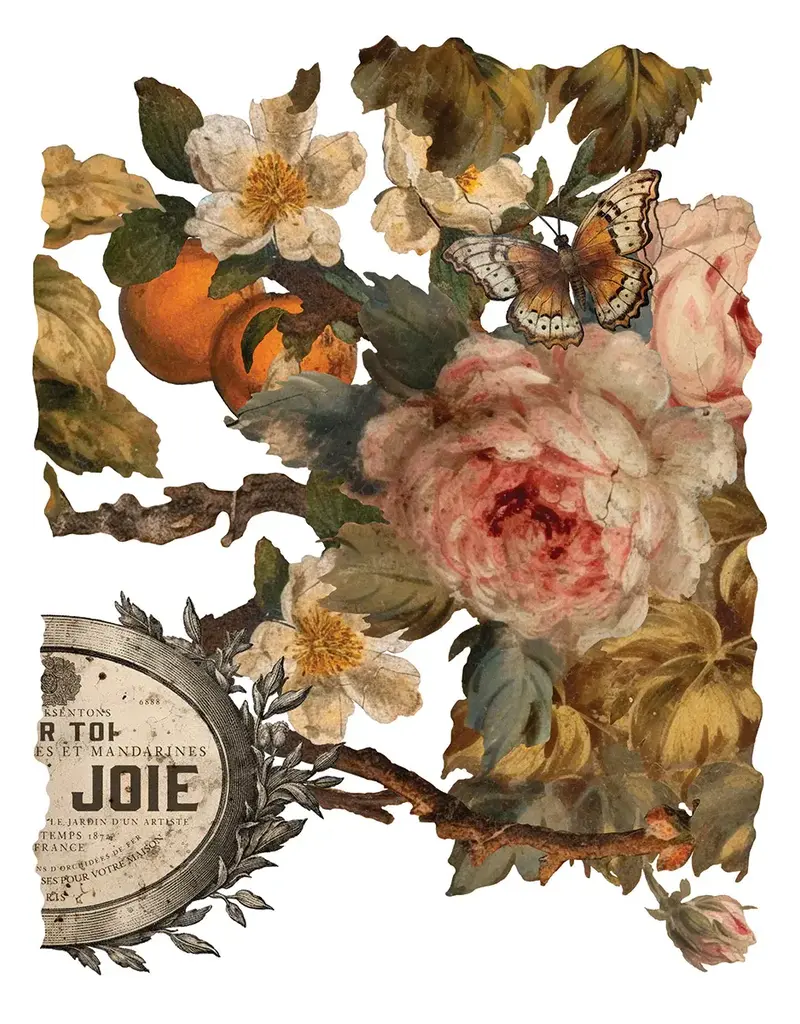 Iron Orchid Designs Joie des Roses Decor Transfer - eight 12"x16" sheets | Iron Orchid Designs