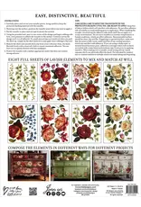 Iron Orchid Designs Collage de Fleurs Transfer Pad - eight 12"x16" sheets | Iron Orchid Designs