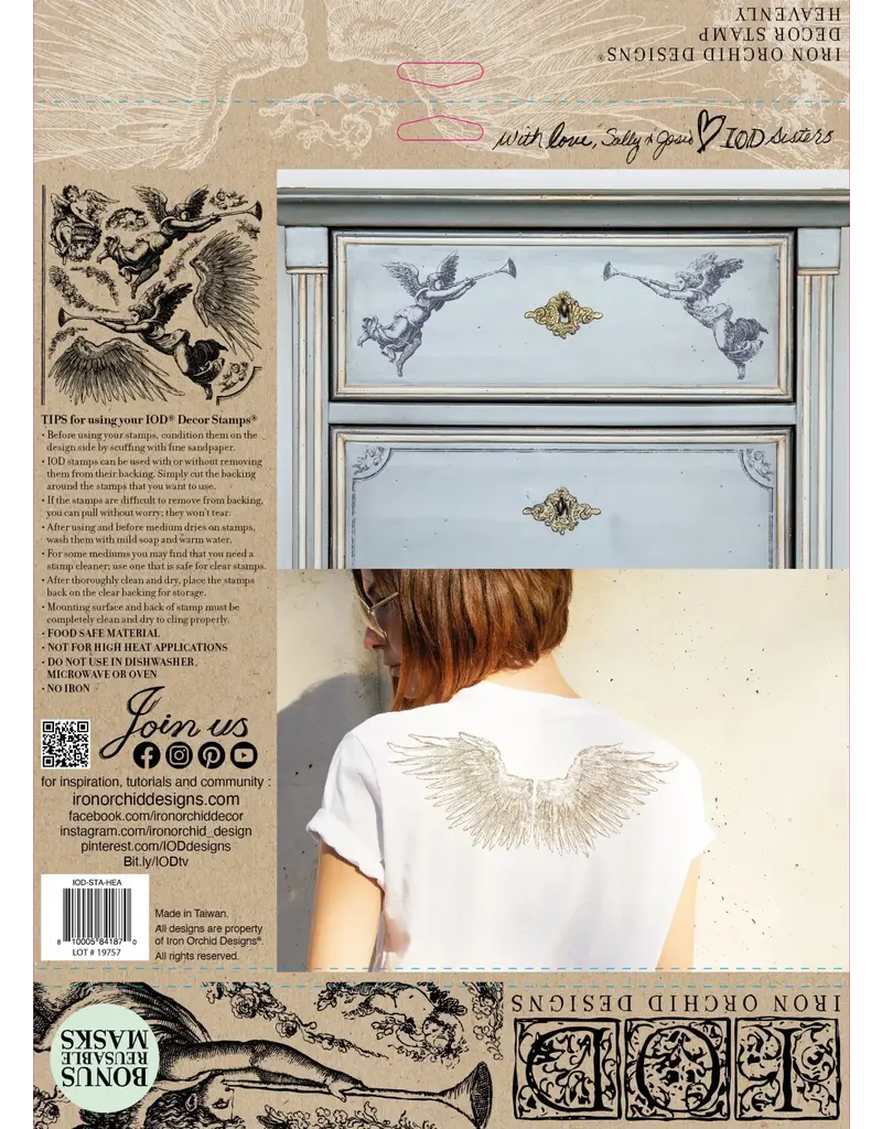 Iron Orchid Designs Heavenly Decor Stamp | Iron Orchid Designs 12"x12"