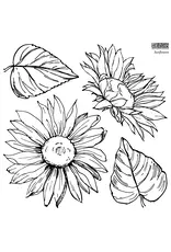 Iron Orchid Designs Sunflowers (two sheet set) Decor Stamp | Iron Orchid Designs 12"x12"