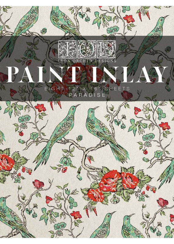 Iron Orchid Designs Paradise ( eight sheet 12"x16") Paint Inlay | Iron Orchid Designs