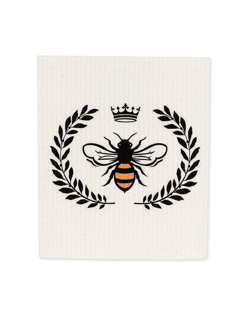 Abbott Collection Bee in Crest Swedish Dishcloth - Set of 2