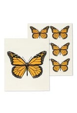 Abbott Collection Monarch Butterflies Swedish Dishcloths - Set of 2