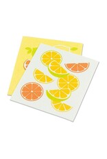 Abbott Collection Citrus Themed Swedish Dishcloths - Set of 2