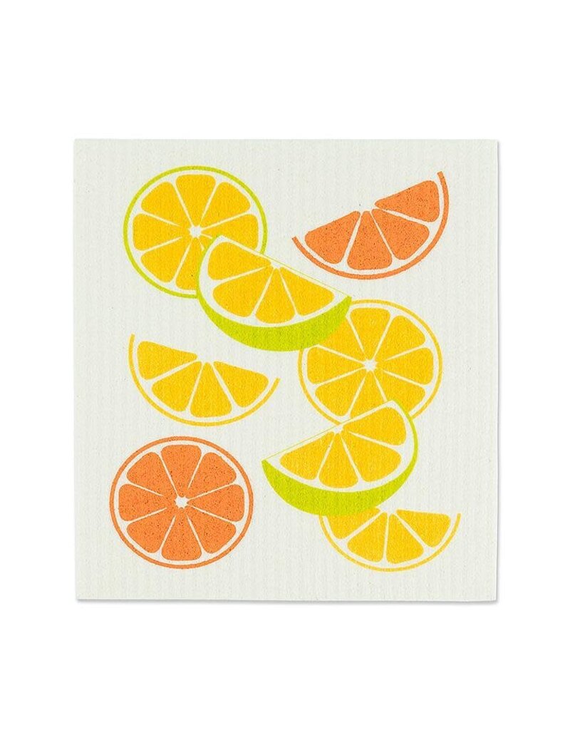 Abbott Collection Citrus Themed Swedish Dishcloths - Set of 2