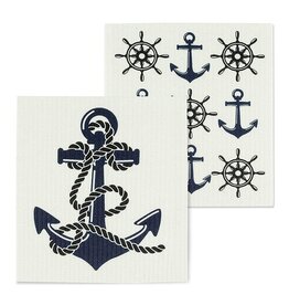 Abbott Collection Nautical Swedish Dishcloths - Set of 2