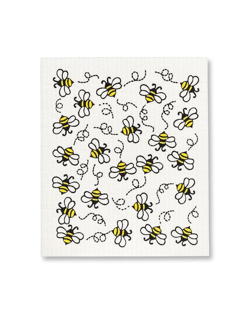 Abbott Collection Cute Bee Swedish Dishcloths - Set of 2