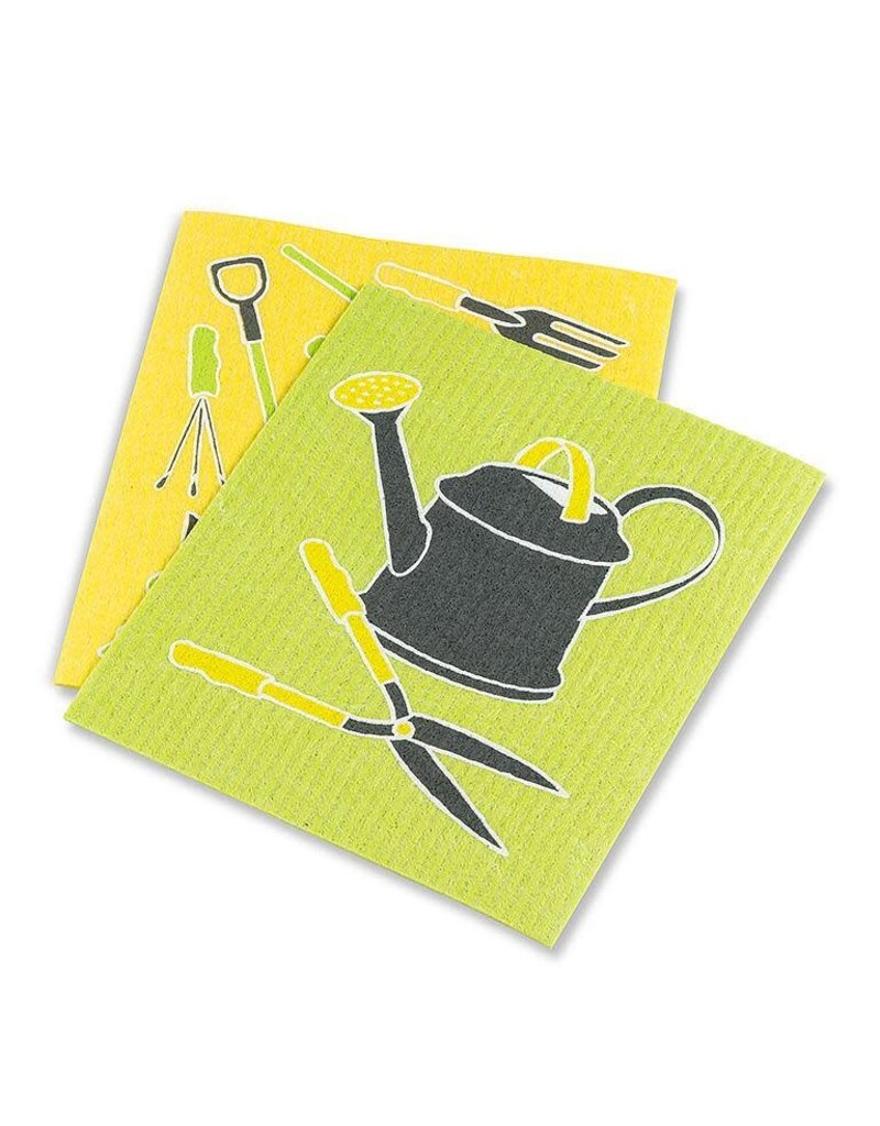 Abbott Collection Garden Tools Swedish Dishcloths - Set of 2