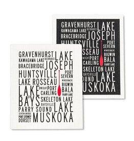 Abbott Collection Muskoka Lakes Swedish Dishcloths - Set of 2