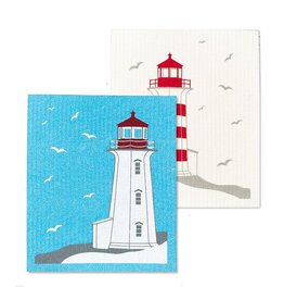 Abbott Collection Lighthouse Swedish Dishcloths - Set of 2