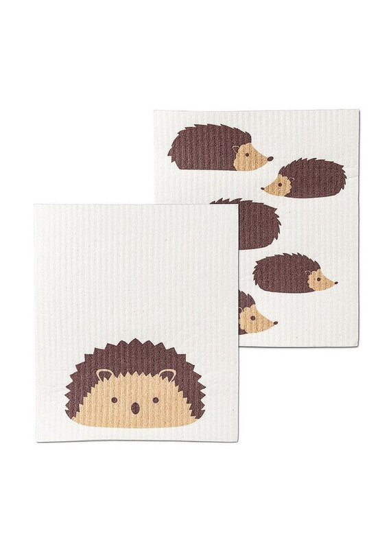 Abbott Collection Hedgehog Swedish Dishcloths - Set of 2