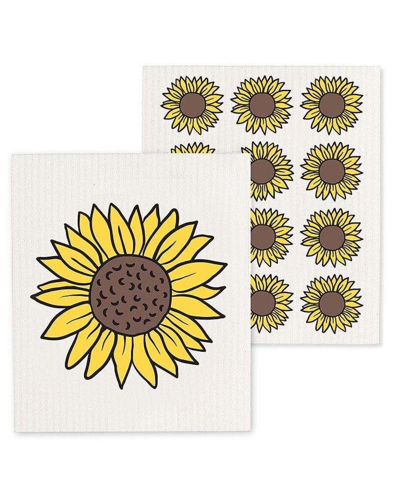Abbott Collection Sunflowers Swedish Dishcloths - Set of 2