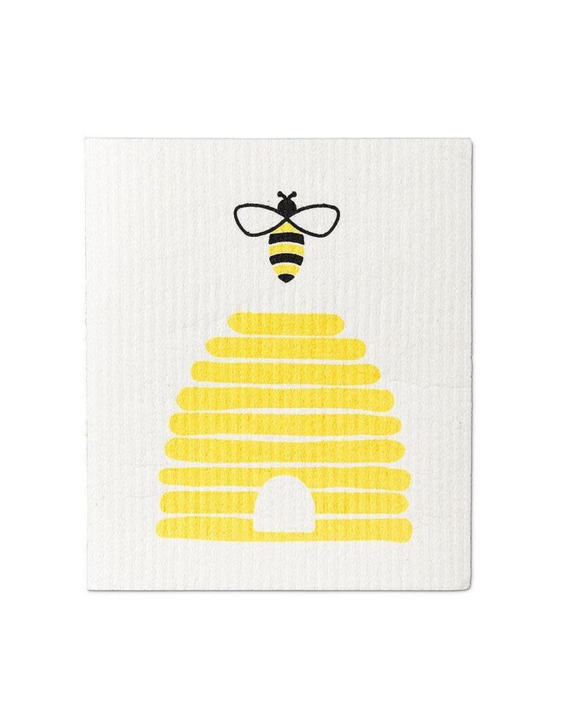 Abbott Collection Bee & Beehive Swedish Dishcloths - Set of 2