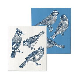 Abbott Collection Bird Sketch Swedish Dishcloths - Set of 2