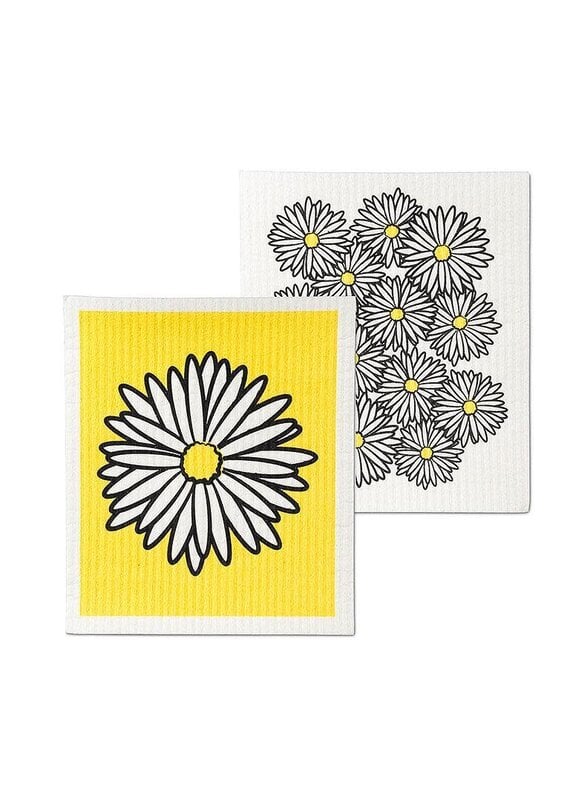 Abbott Collection Daisy Swedish Dishcloths - Set of 2