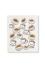 Abbott Collection Tea Cups Swedish Dishcloths - Set of 2