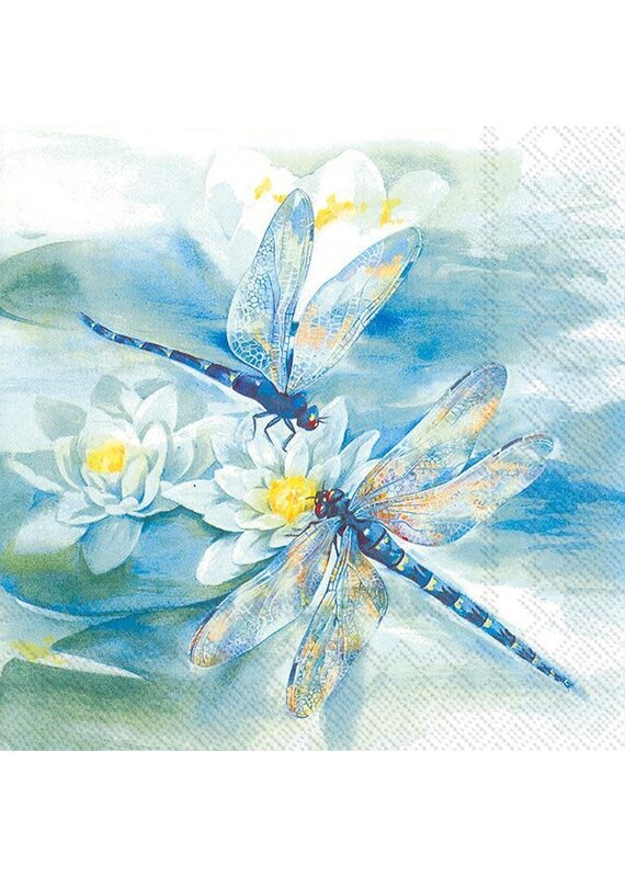 Abbott Collection Dragonfly Luncheon Paper Napkin - Package of 20