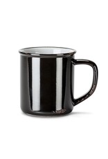 Abbott Collection Stoneware Enamel Look Mug - Black