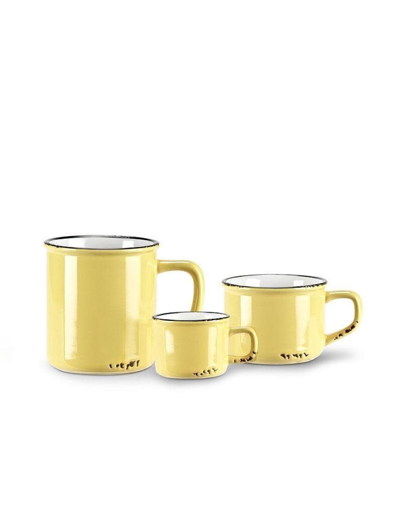 Abbott Collection Stoneware Enamel Look Mug - Yellow