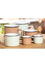 Abbott Collection Stoneware Enamel Look Espresso Mug - Mint