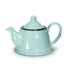 Abbott Collection Stoneware Enamel Look Teapot - Blue